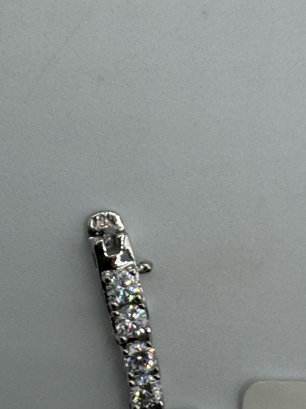18k 18ct Tennis Necklace - Picture 12 of 13
